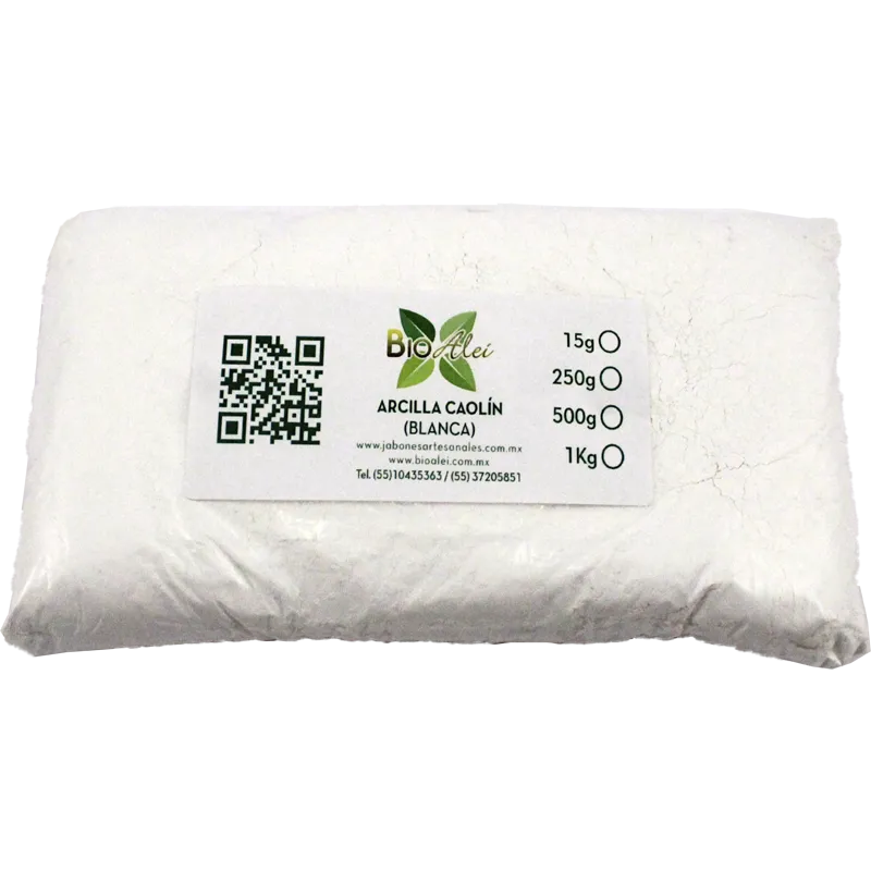 Arcilla Caolín (blanca) 250g - 1Kg