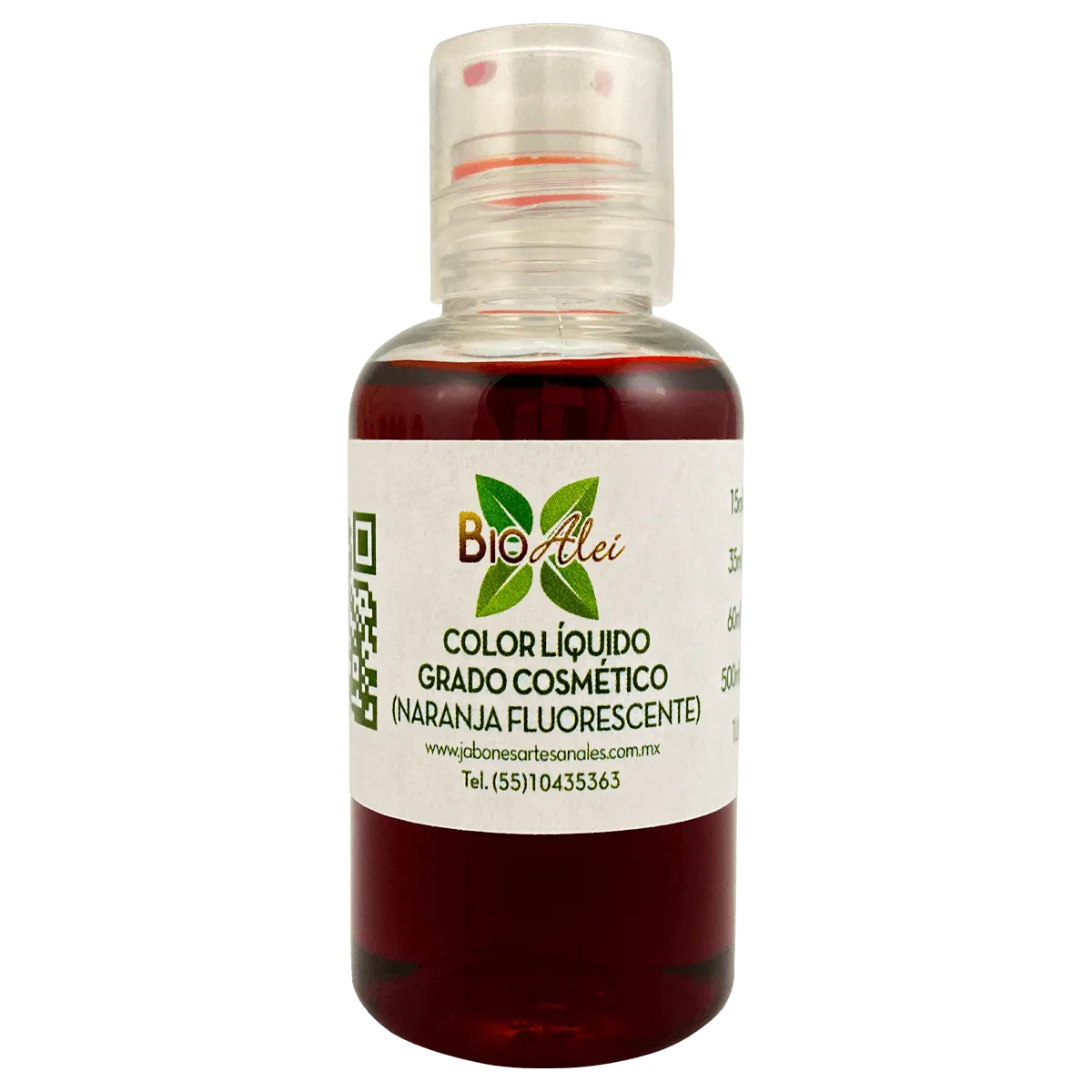 Color Líquido Grado Cosmético Naranja Fluorescente