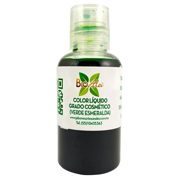 Color Líquido Grado Cosmético Verde Esmeralda