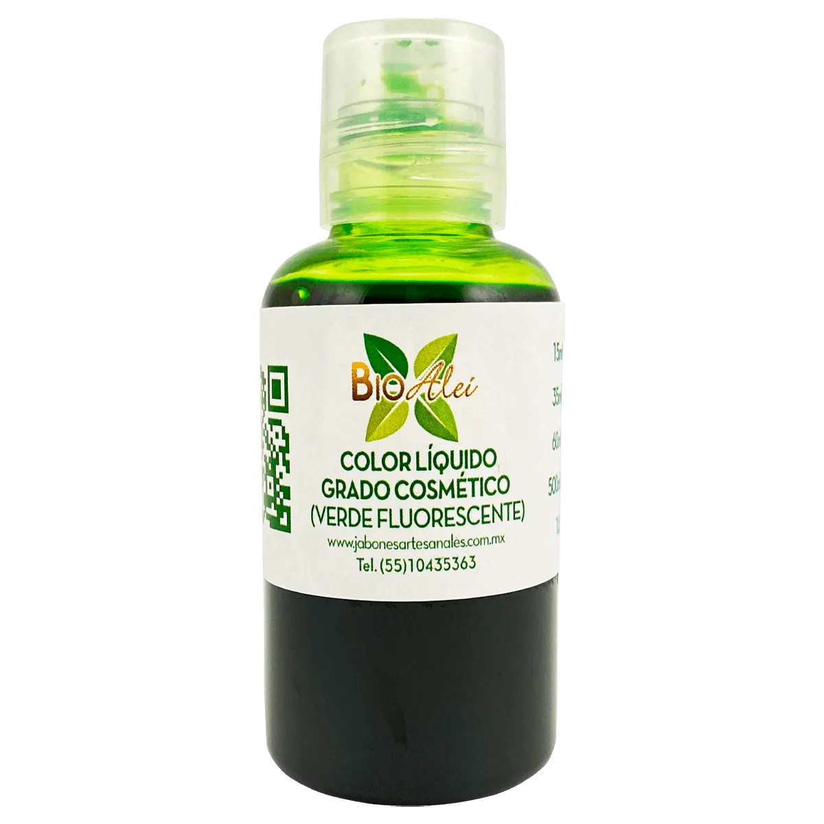 Color Líquido Grado Cosmético Verde Fluorescente