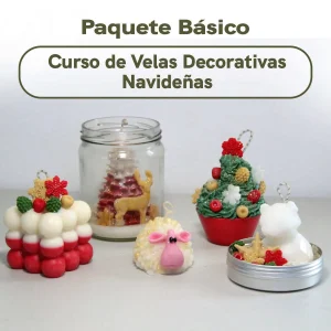 Curso de Velas Decorativas Navideñas - Paquete Básico