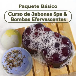Curso de Jabones Spa en Jabón de Glicerina & Bombas Efervescentes - Paquete Básico
