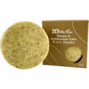 Shampoo & Acondicionador Sólido 2 en 1 Almendras 100G