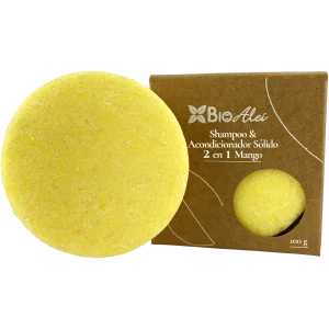 Shampoo & Acondicionador Sólido 2 en 1 Mango 100G
