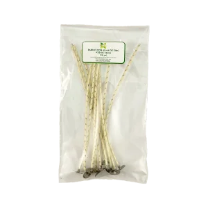Pabilo con alma de zinc #32 15cm para velas de 5cm a 8cm de circunferencia 10 Piezas