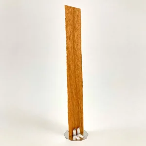 Pabilo de Madera 1.9 cm ancho X 13 cm largo (Incluye porta pabilo metálico circular)