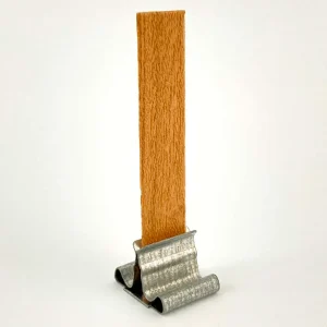Pabilo de Madera 1 cm ancho X 5 cm largo (Incluye clip porta pabilo metálico rectangular)