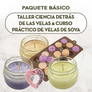 Curso Ciencia Detrás de las Velas & Curso Práctico de Velas de Soya - Paquete Básico