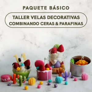 Curso de Velas Decorativas, Combinando Ceras y Parafinas - Paquete Básico