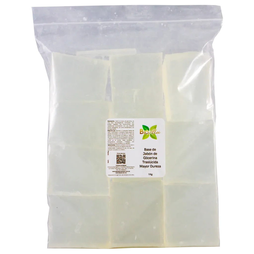 Base de Jabón de Glicerina Traslucida Mayor Dureza
