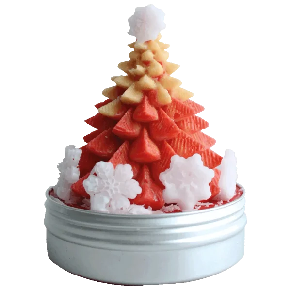 Vela Decorativa  de Pino Navideño 179g