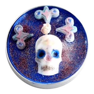 VELA DECORATIVA CALAVERA 122G
