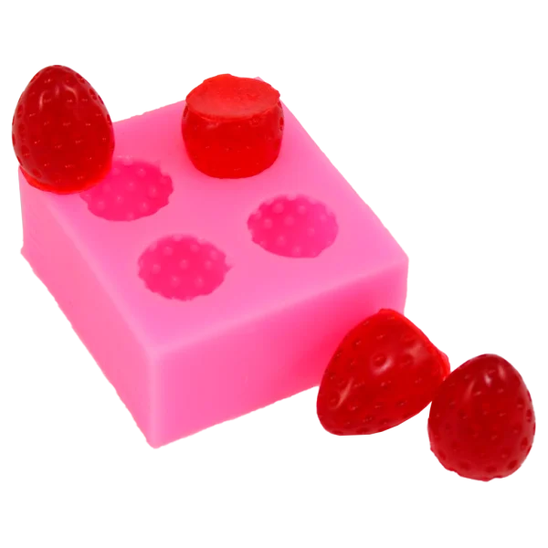 Molde de Silicón de Mini Fresas 4