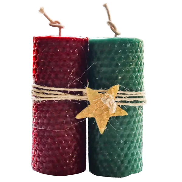 Velas Navideñas Láminas de Cera