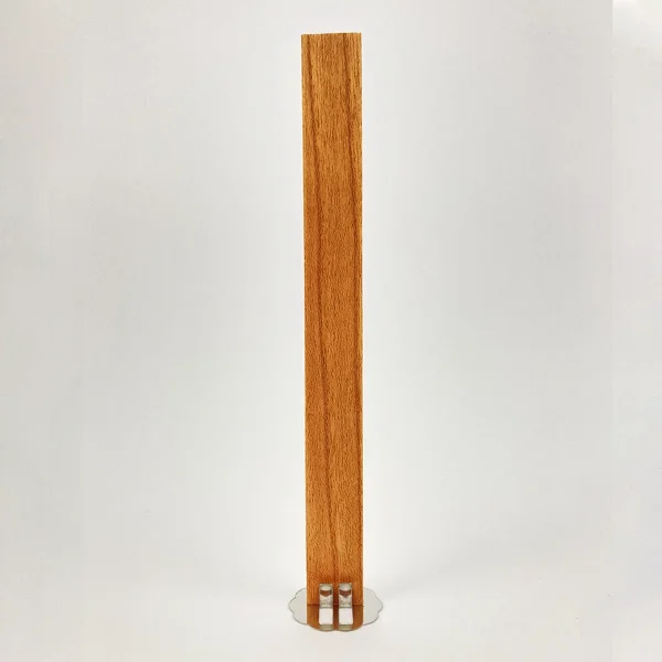 Pabilo de Madera 1.5 cm ancho X 15 cm largo (Incluye porta pabilo metálico circular)