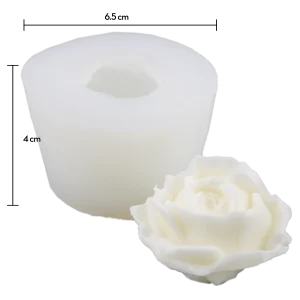 MOLDE DE SILICÓN ROSA ELEGANTE 3D