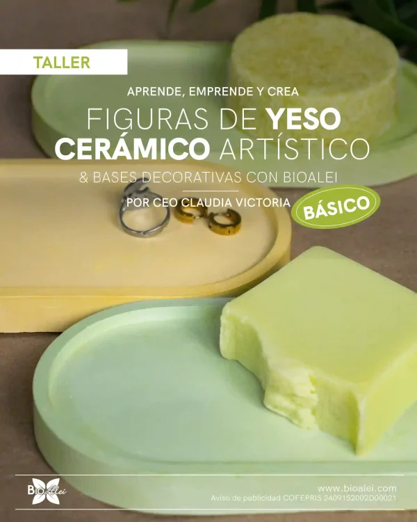 Curso Figuras de Yeso Cerámico Artístico & Bases Decorativas con BioAlei - Paquete Básico