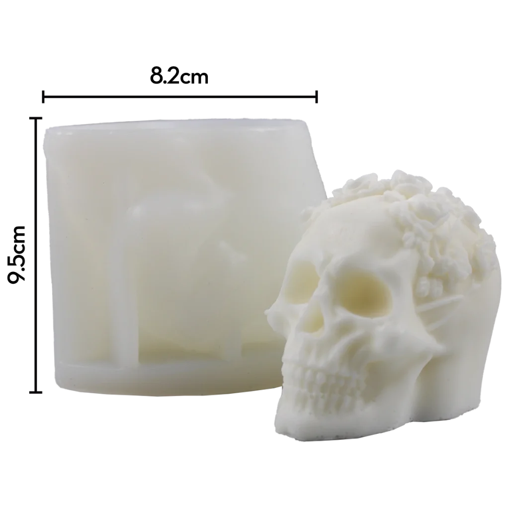 MOLDE DE SILICON CALAVERA DIA DE MUERTOS