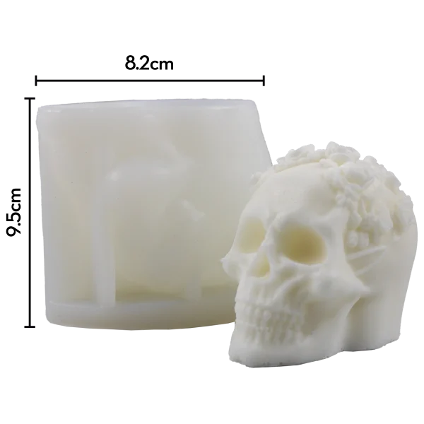 MOLDE DE SILICON CALAVERA DIA DE MUERTOS