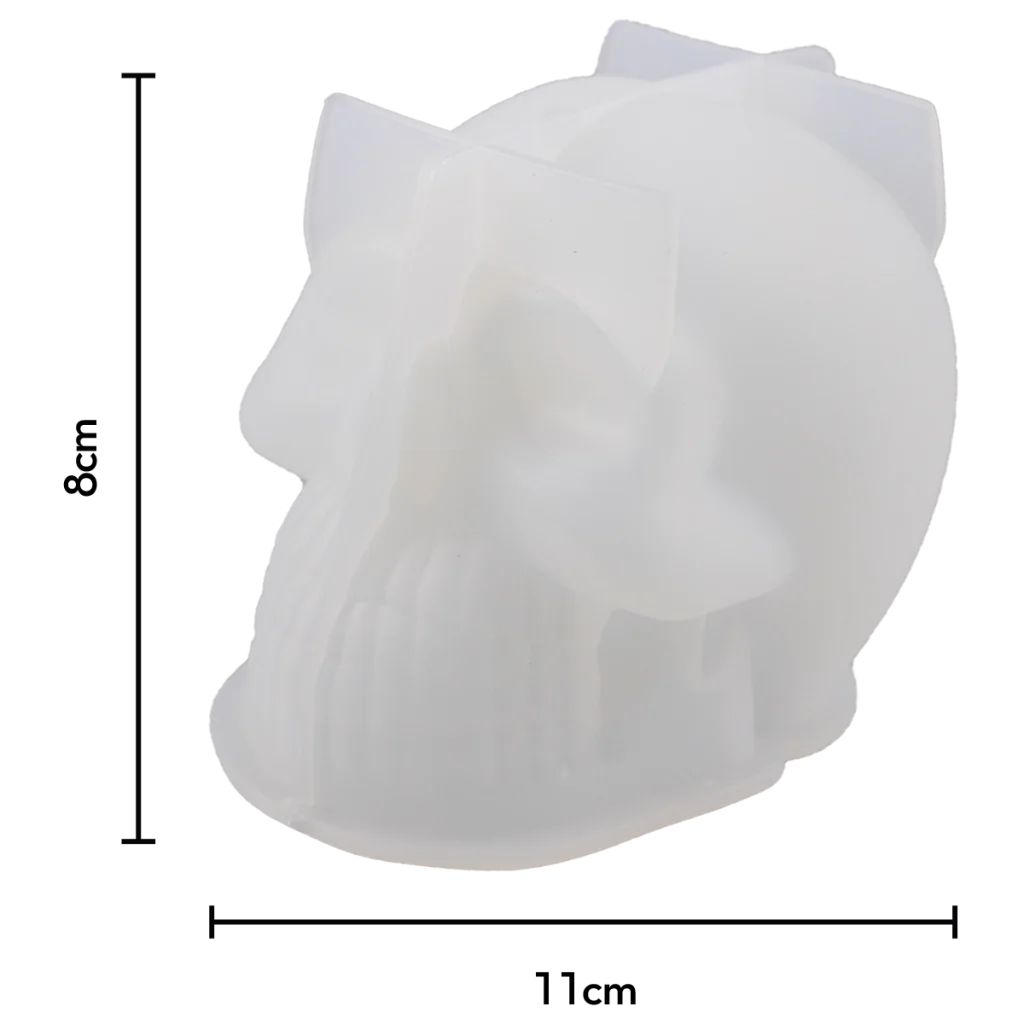 MOLDE DE SILICON CRANEO 3D