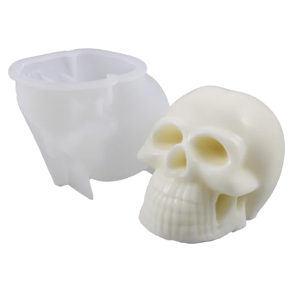Molde de Silicón Cráneo 3D 11cm x 8cm - Imagen 2