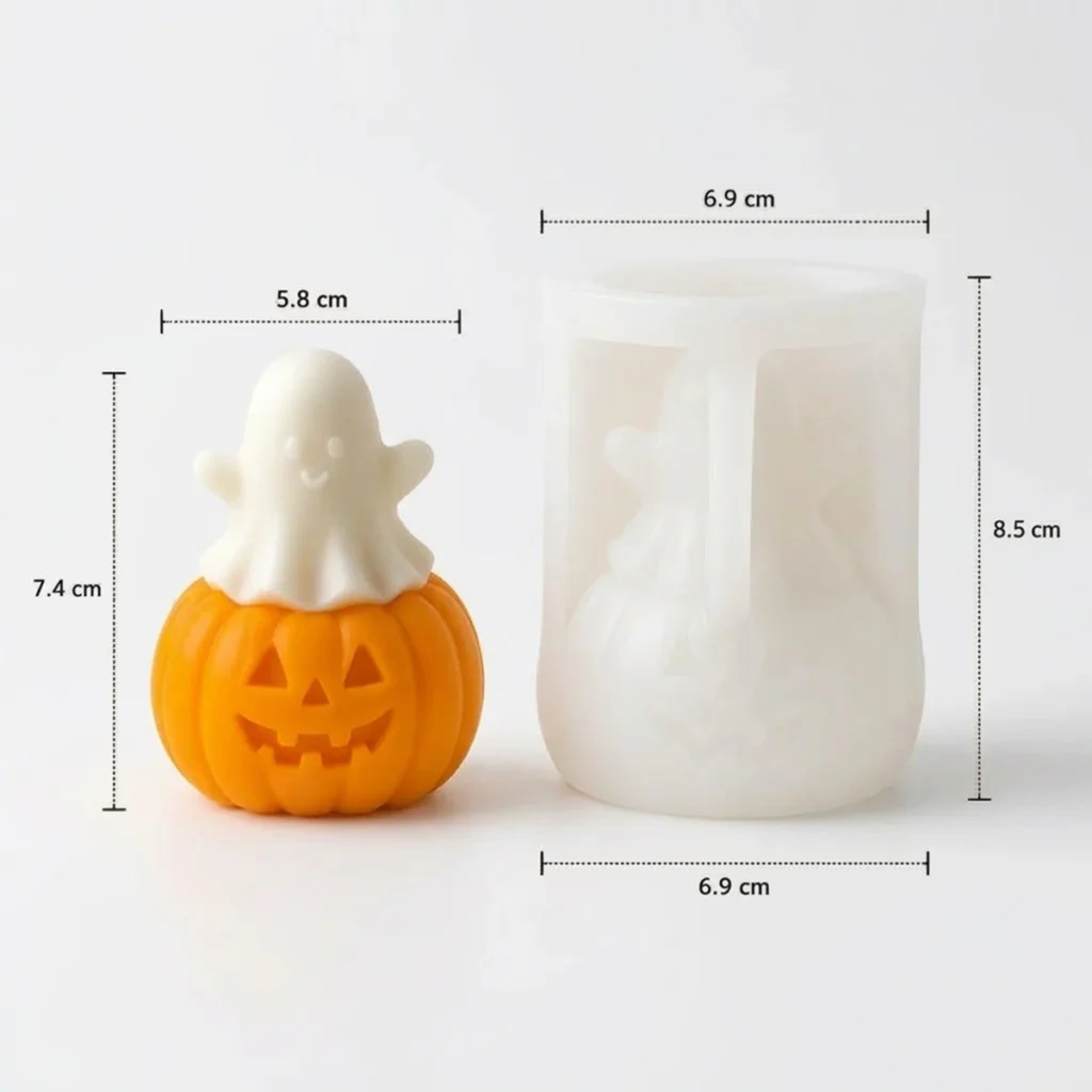 Molde de Silicón Calabaza & Fantasma Halloween