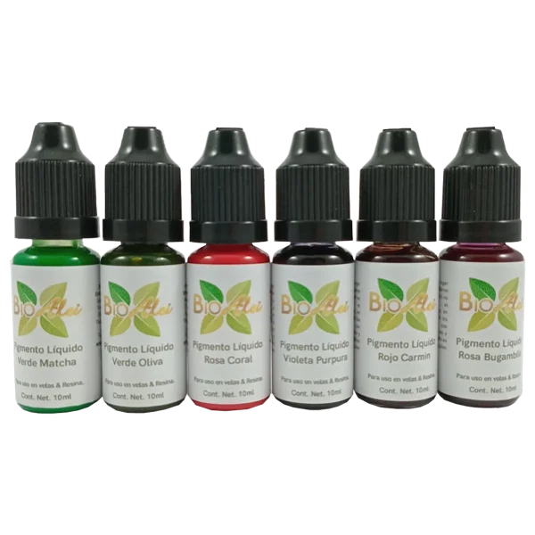 Set 6 Pigmentos Liquidos 10 ML