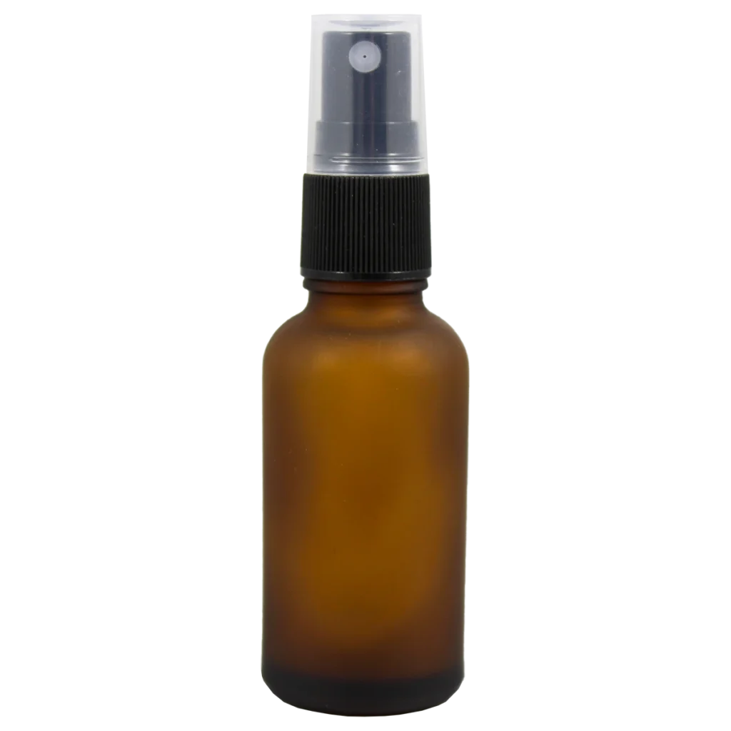 Botella Ámbar de 30 ml con Atomizador