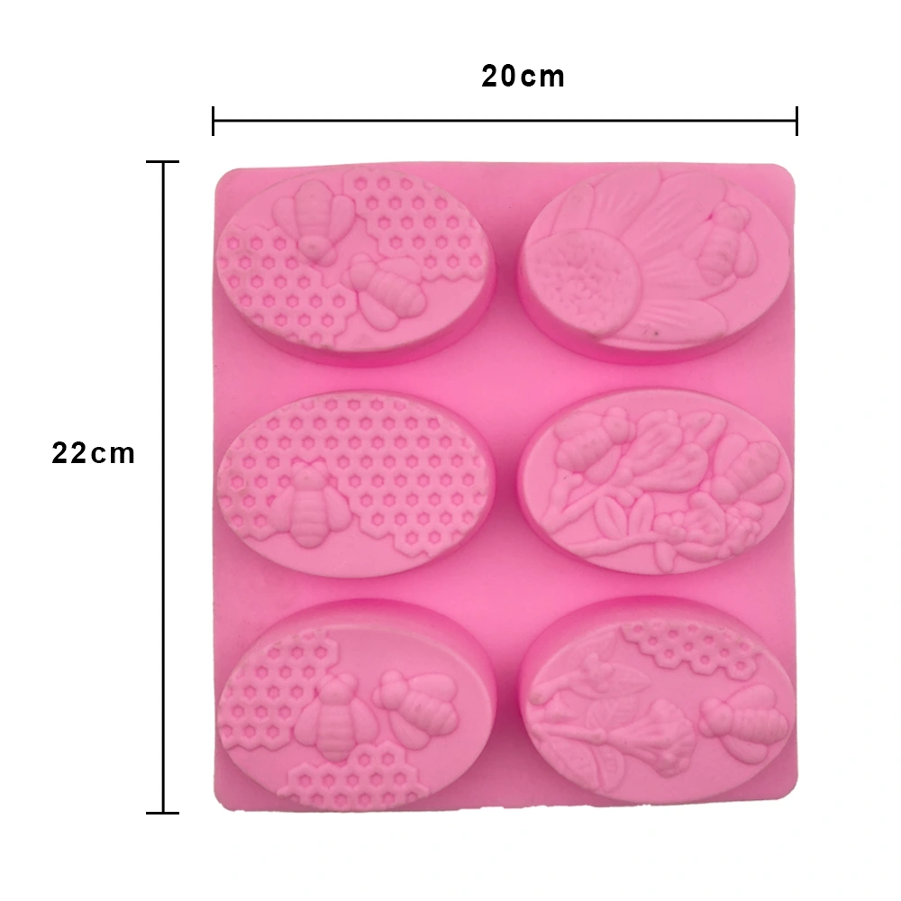 Molde Silicón 6 Panal y Abeja