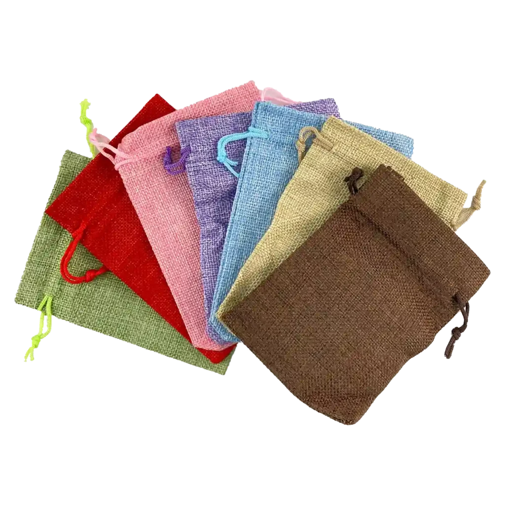 Bolsitas o costalitos de yute con jareta