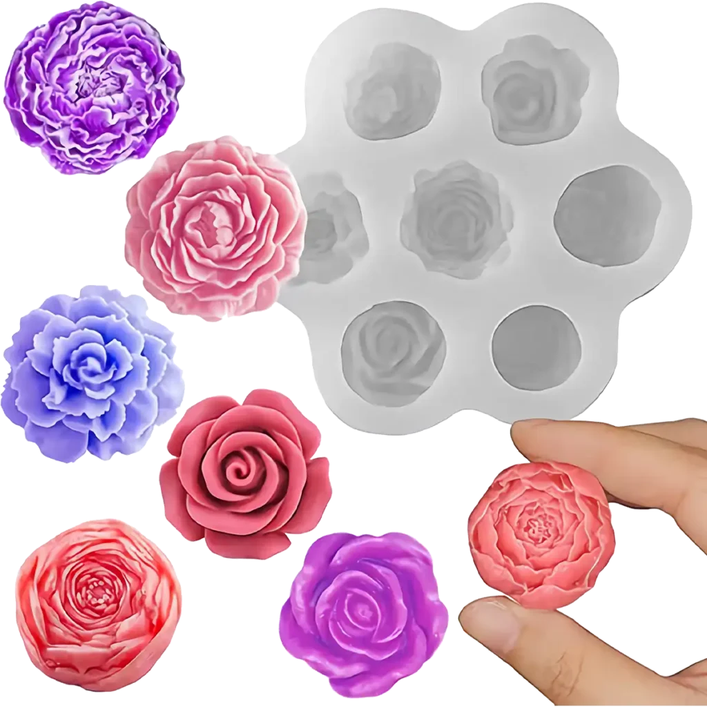 MOLDE DE SILICÓN FLORES MINI BOUQUETE2