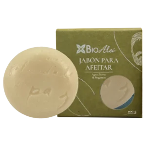 JABON ARTESANAL PARA AFEITAR AGAVE, MENTA & BERGAMOTA