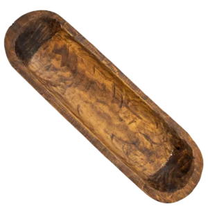 Cuenco de Madera Artesanal Baguete Corto