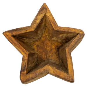 Cuenco de Madera Artesanal Estrella Mini