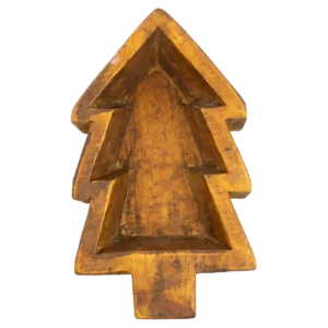 Cuenco de Madera Artesanal Pino Navideño