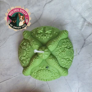 Molde Pan de Muerto V4 para velas 7cm