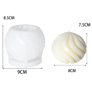 MOLDE DE SILICON ESFERA NAVIDEÑA