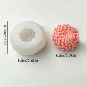 MOLDE DE SILICON FLOR DE OTOÑO CRISANTEMO