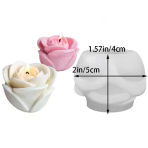 MOLDE DE SILICON FLOR ROSA