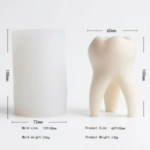MOLDE DE SILICON MUELA 3D